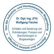 Gutachter Biogasanlage Sachverständiger Verschweissung Kunststoffe Kunststoffrohr Folie Beschichtung Versicherung Sturm Havarie Gericht gerichtlich AwSV